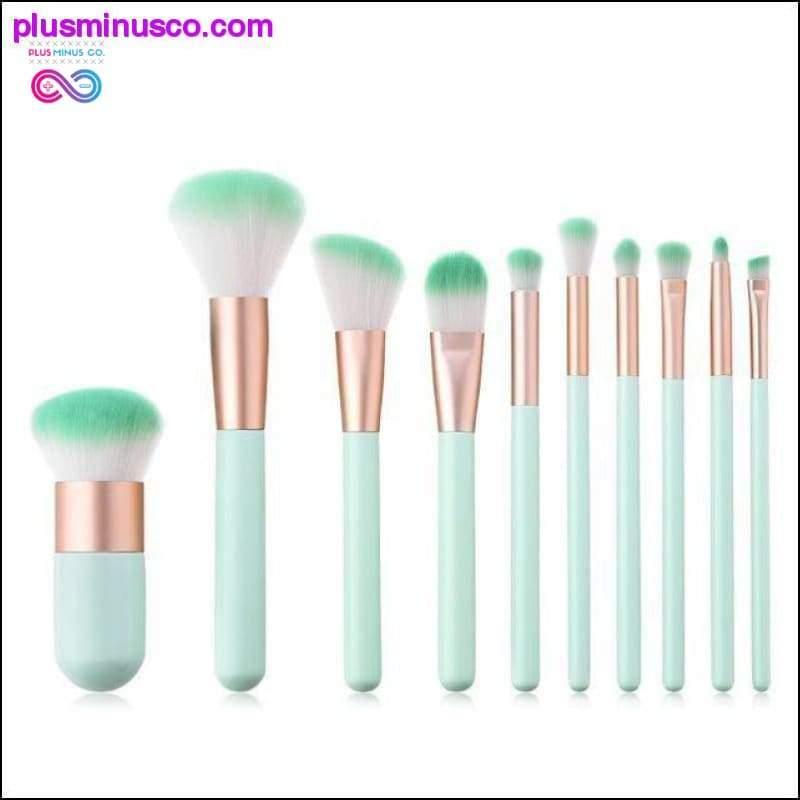 10pcs/lot Makeup Brush Tools Face Eyeshadow Foundation Make - plusminusco.com
