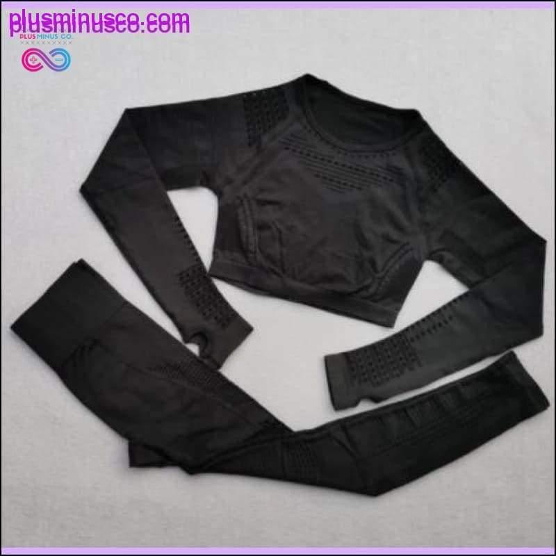 set Seamless Women Sport Suit Gym Workout Clothes Long - plusminusco.com