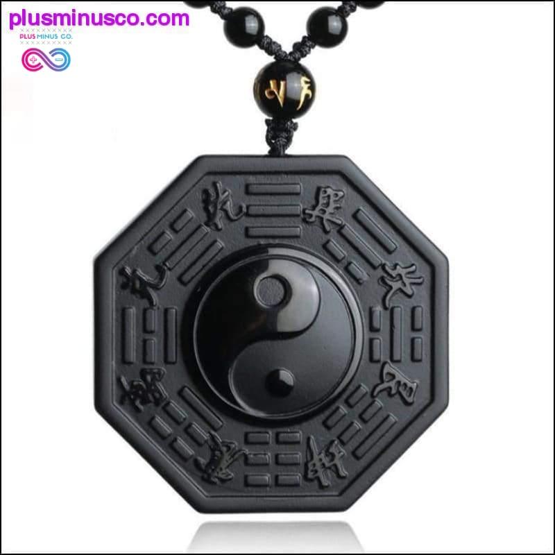 Black Obsidian Necklace Pendant - plusminusco.com