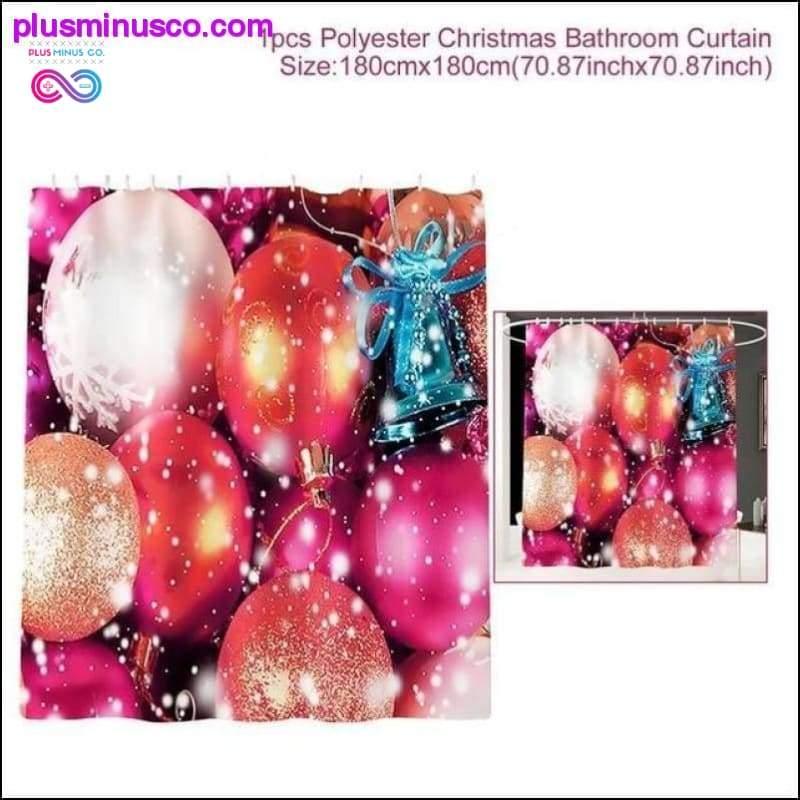 Christmas Decorations for your Bathroom Curtains, Mat and - plusminusco.com