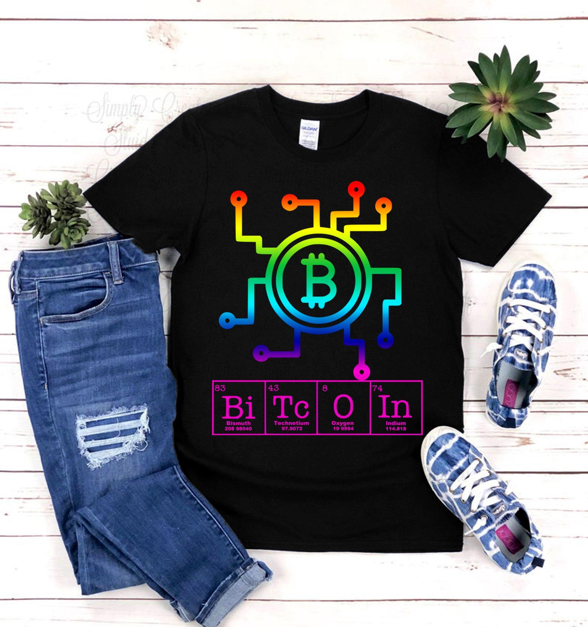 Elements Symbol Bitcoin T-Shirts, Bitcoin Shirt, Blockchain Tee, Crypt –  plusminusco.com