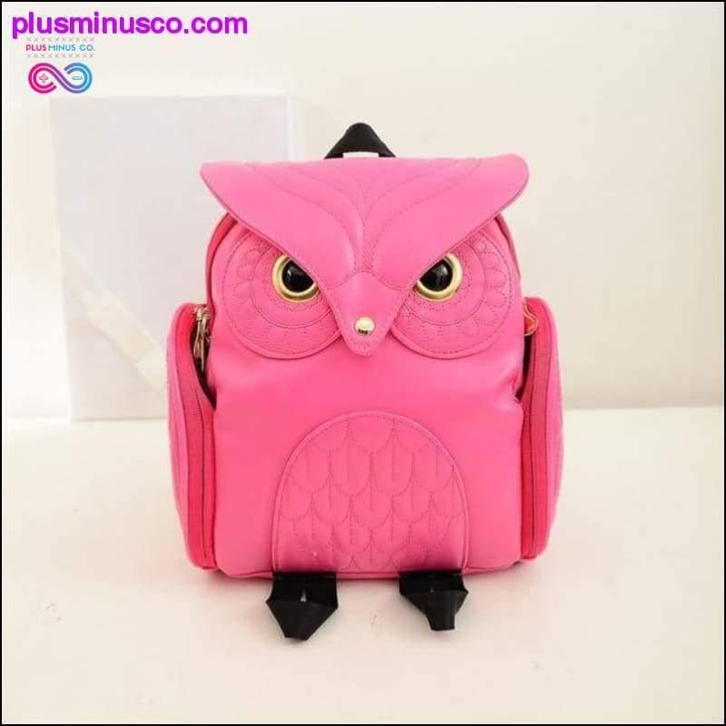 Owl shape PU leather school bags - plusminusco.com