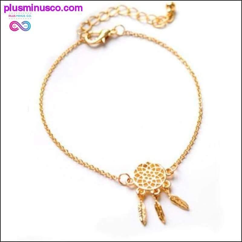 Gold Color Dreamcatcher Charm Bracelets For - plusminusco.com