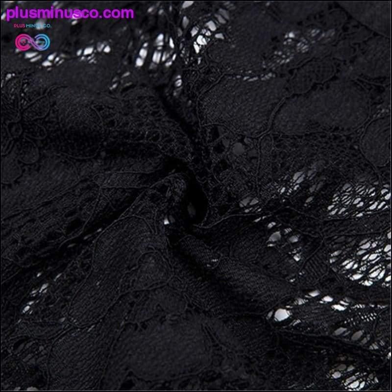 Sexy Transparent Lace Patchwork Spaghetti Bodycon Rompers || - plusminusco.com