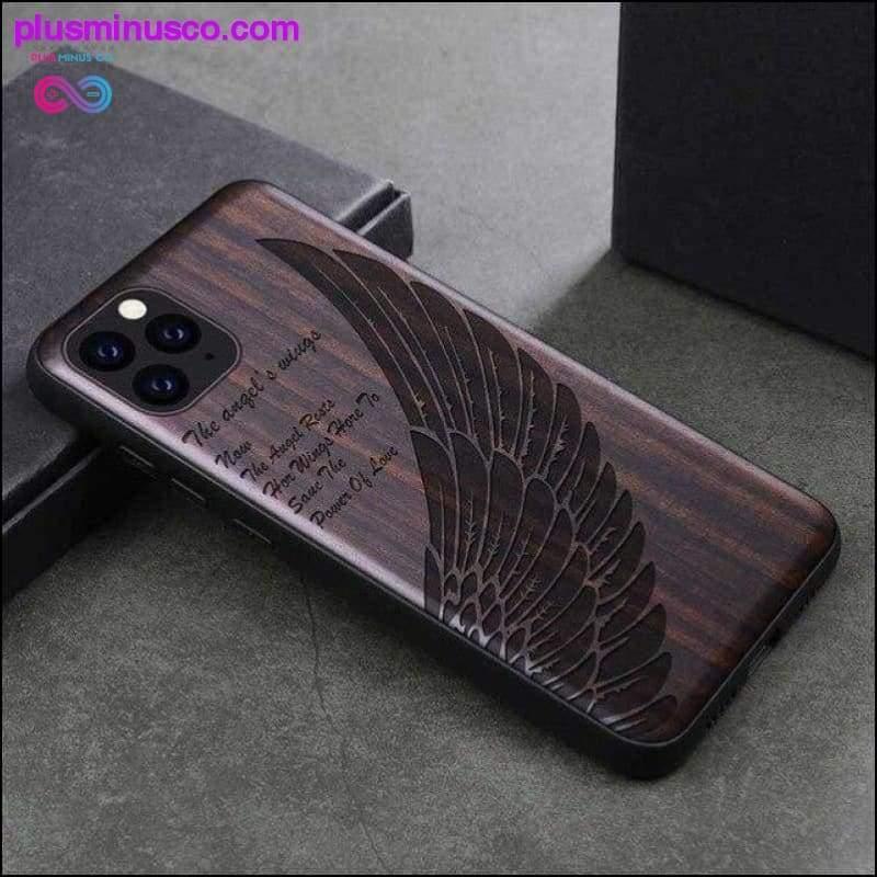 Skull Black Ebony Wood Phone Case for iPhone 11 Flower - plusminusco.com