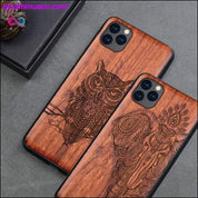 Slim Wood Back Cover TPU iPhone 11 Case || PlusMinusco.com - plusminusco.com