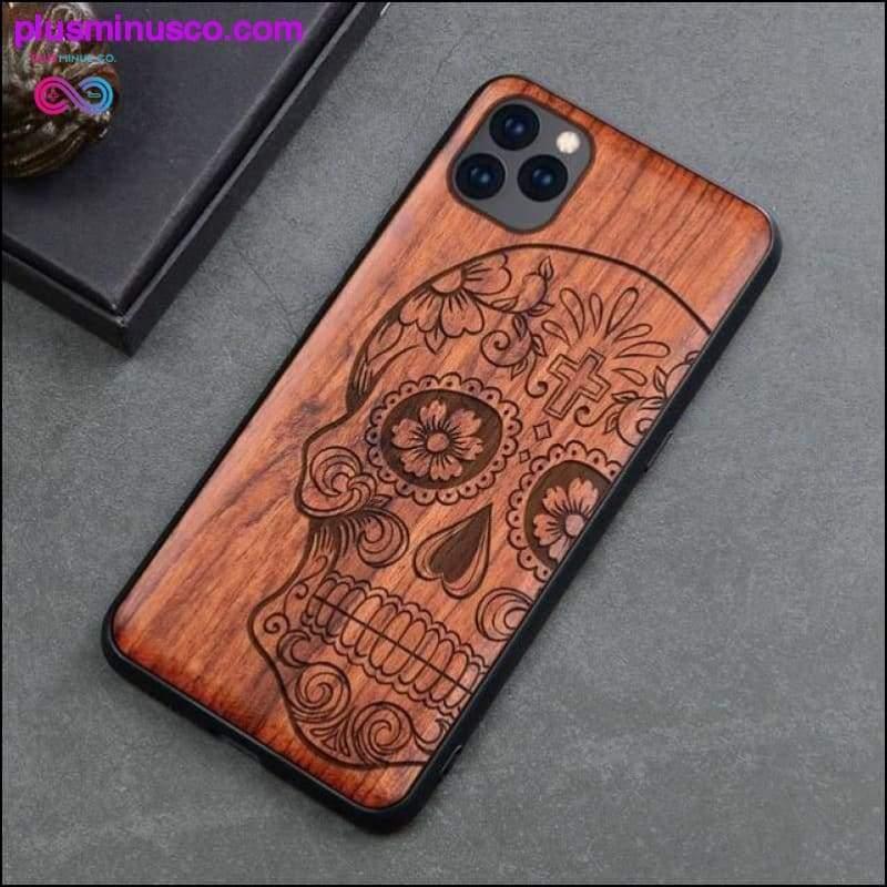 Slim Wood Back Cover TPU iPhone 11 Case || PlusMinusco.com - plusminusco.com