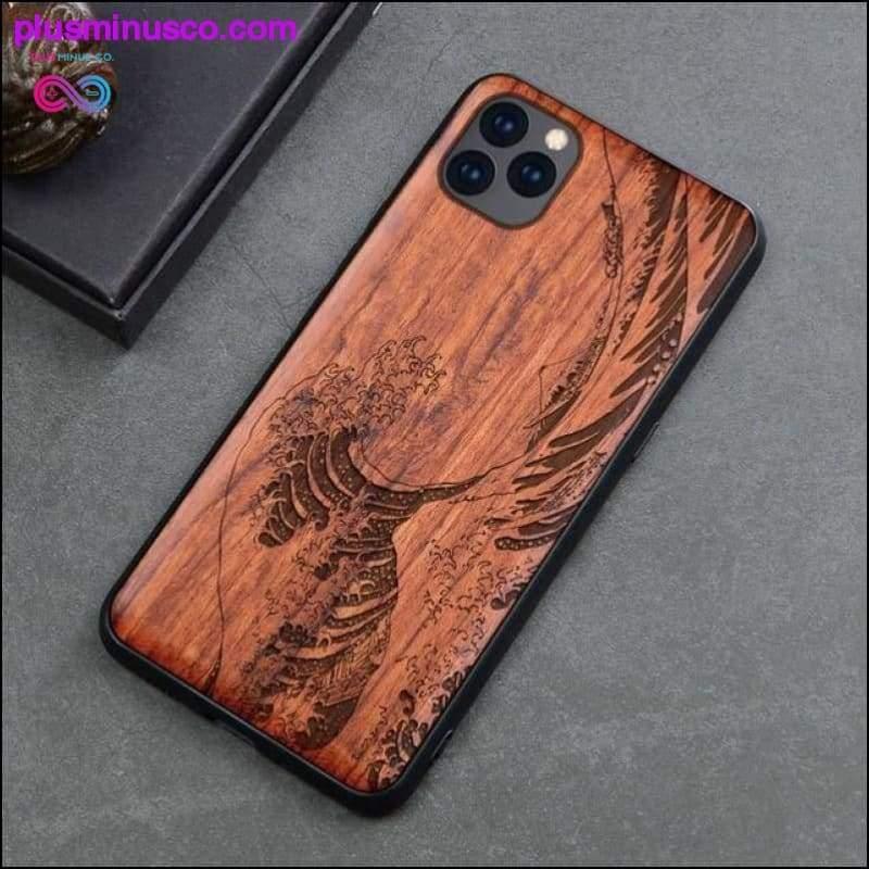 Slim Wood Back Cover TPU iPhone 11 Case || PlusMinusco.com - plusminusco.com