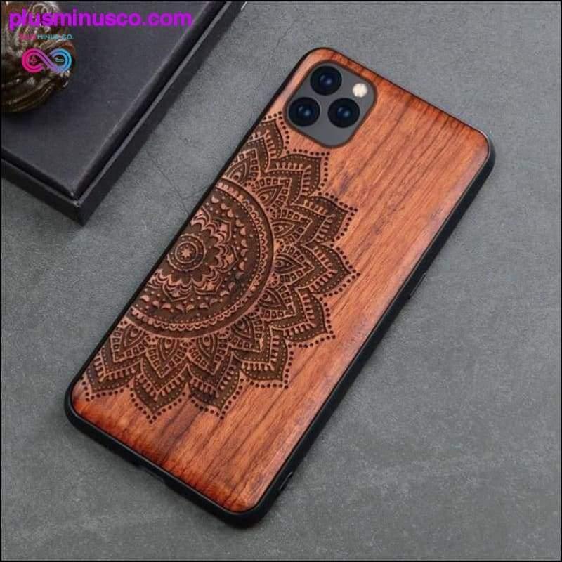 Slim Wood Back Cover TPU iPhone 11 Case || PlusMinusco.com - plusminusco.com