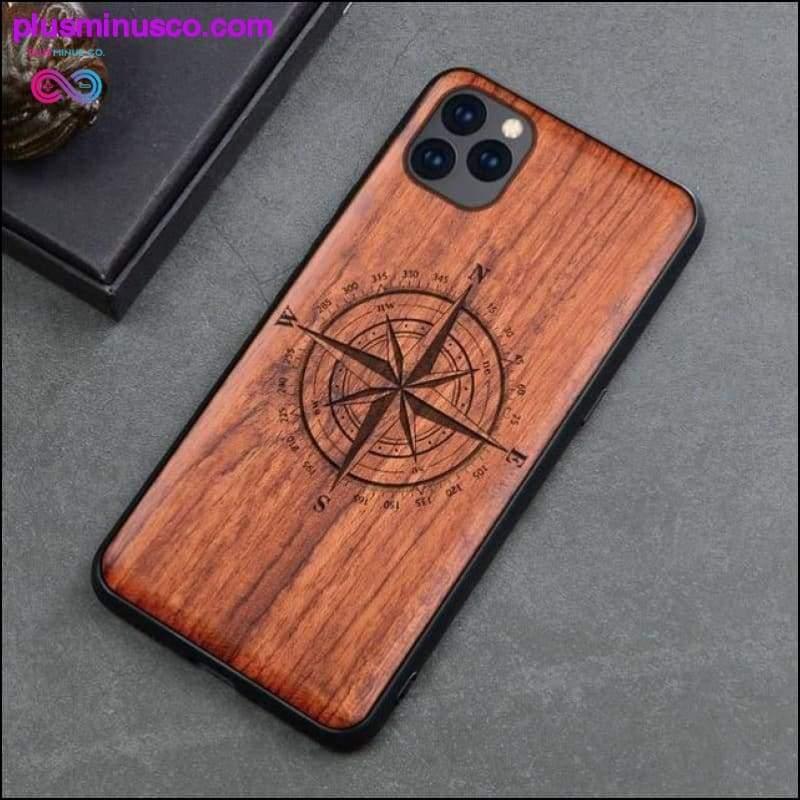Slim Wood Back Cover TPU iPhone 11 Case || PlusMinusco.com - plusminusco.com