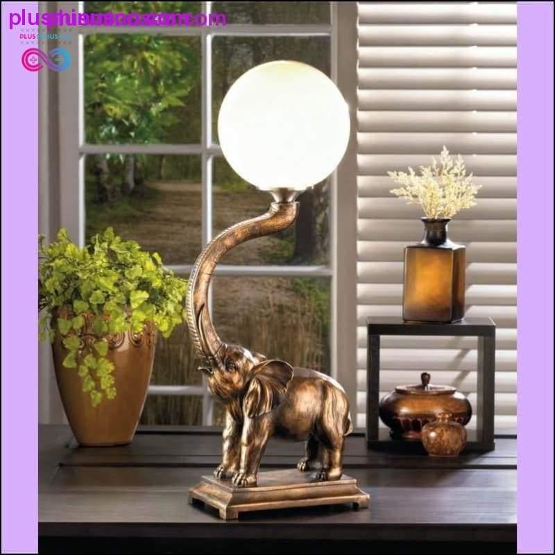 Trumpeting Elephant Globe Lamp - plusminusco.com