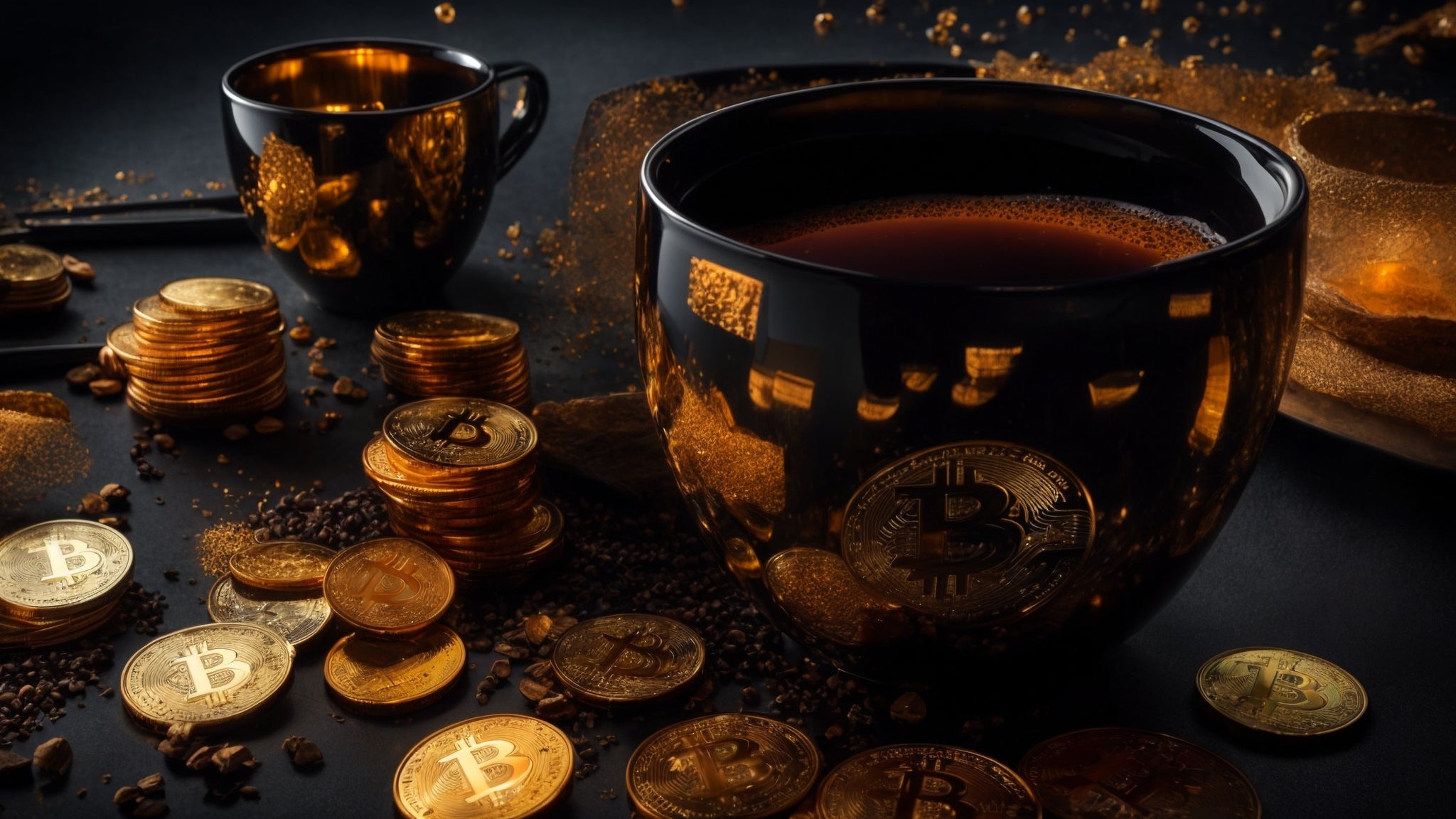 HODL | Czarne kubki Bitcoin: idealny prezent dla entuzjastów kryptowalut