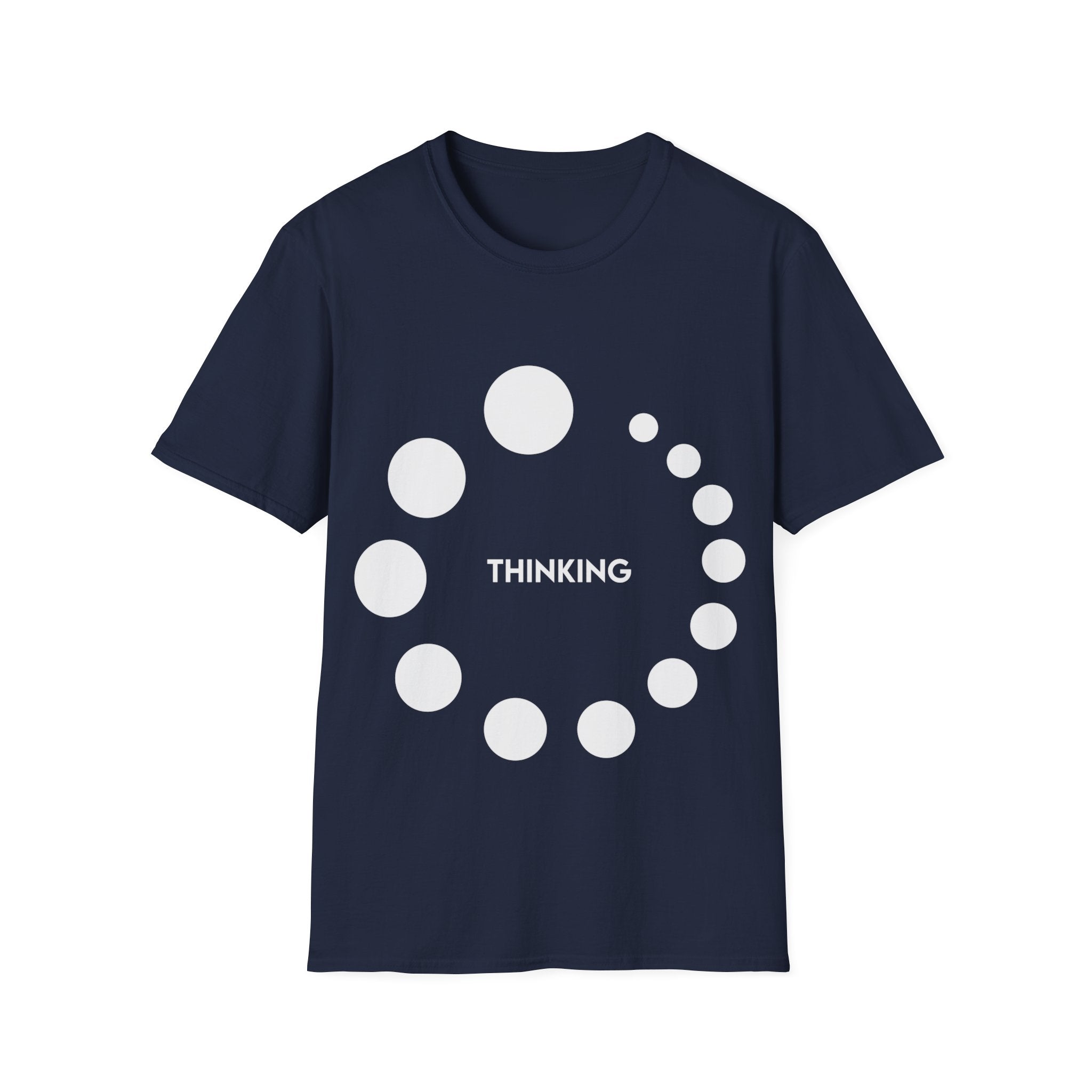 Koszulka softstyle unisex Myślenie lub przemyślanie - plusminusco.com