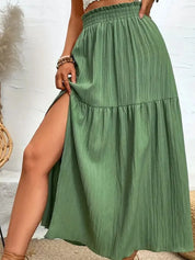 Frill Slit Skirt