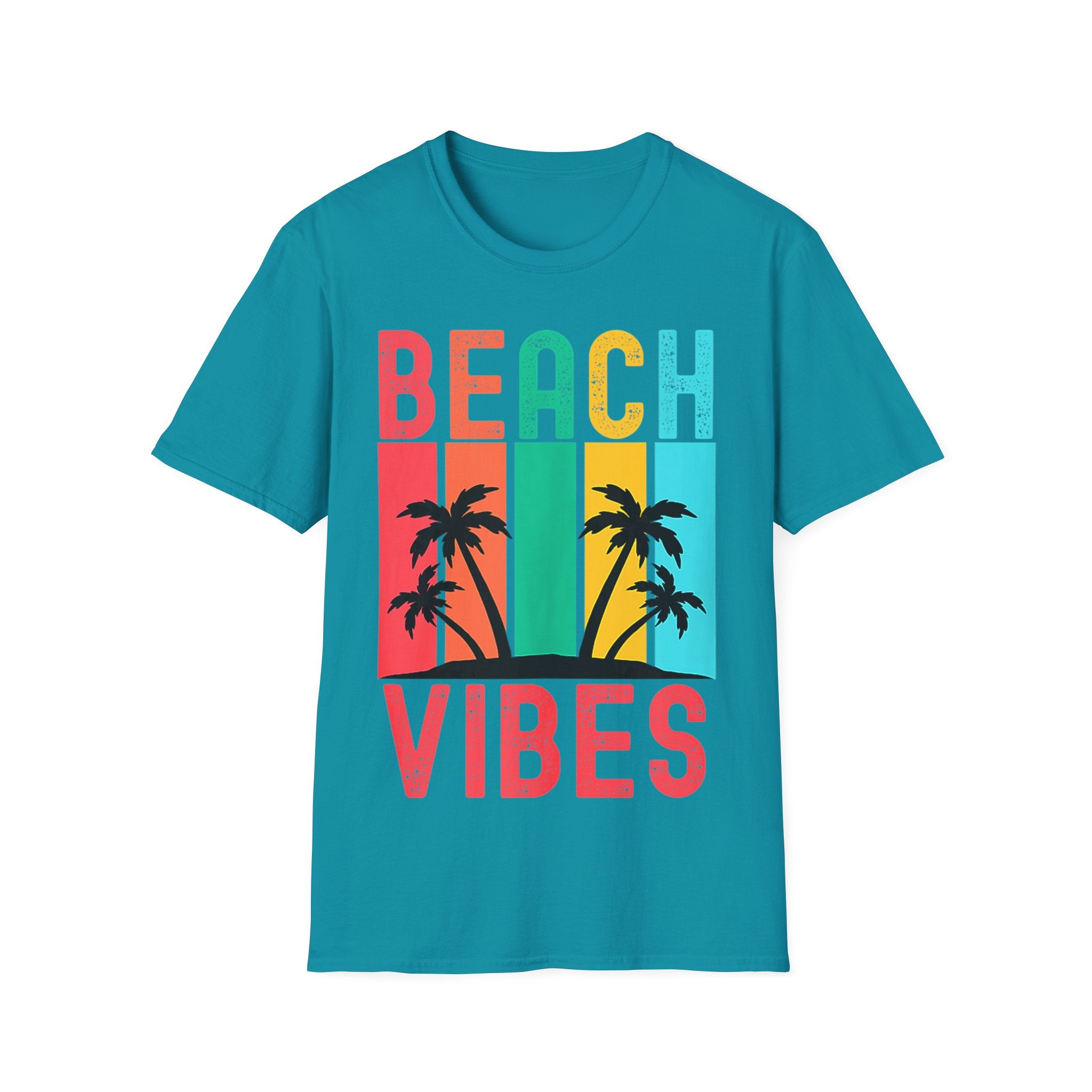 تي شيرت Beach Vibes Retro Vintage Sunset Palm Trees Summer Tank Top - plusminusco.com