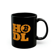 HODL Bitcoin Black Mug (11oz, 15oz)