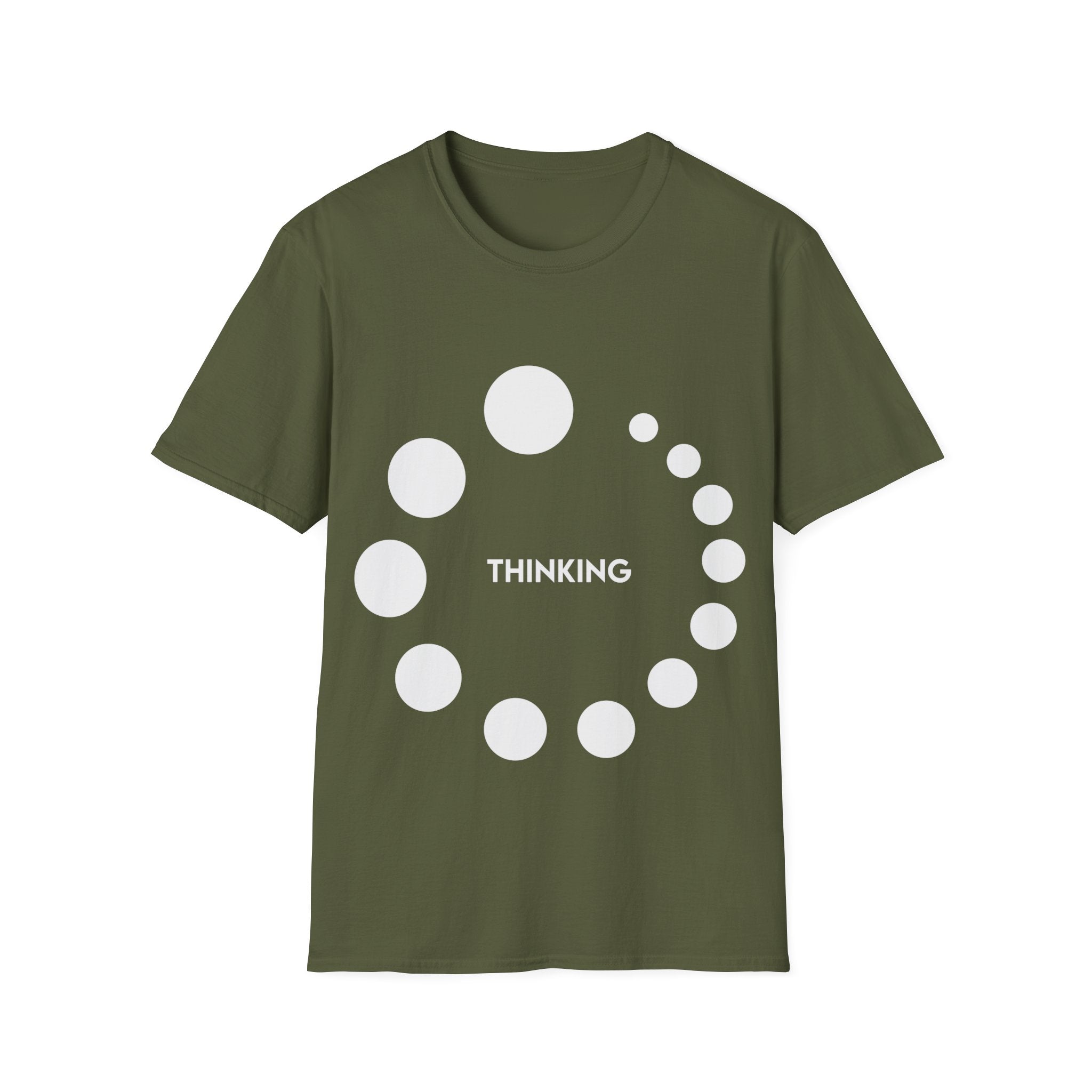 Ойлау немесе артық ойлау Unisex Softstyle футболкасы - plusminusco.com