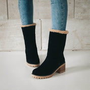 Chaussures pour femmes bottes de neige dames chaussures de troupeau d'hiver bottes chaudes Martinas bottes de neige