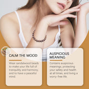 Gold Wire Sandalwood Bead Hand Daily Wear Decoration Simple Fashion 100 With Decorative Wooden Bead Bracelet