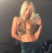 Internet Celebrity Instagram Holiday Street Shot Anneau à col en V Dos nu à lacets