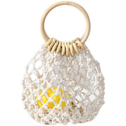 Cotton Thread Fashion Minimalist Hollow Mori Girl Woven Tote - plusminusco.com