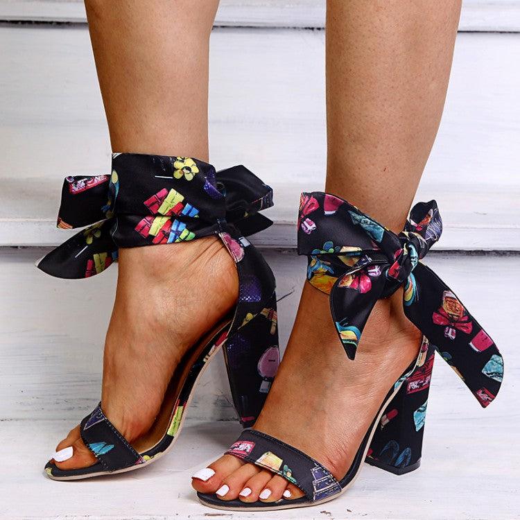 Fashion Open Toe Block Heel Sandals Women's Summer Strap - plusminusco.com