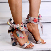 Fashion åben tå blok hæl sandaler kvinders sommerrem Tee, t-shirts - plusminusco.com