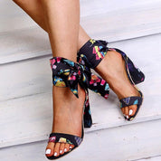 Sandales à talons blocs à bout ouvert et à la mode pour femmes, t-shirts à bretelles d'été, tees - plusminusco.com