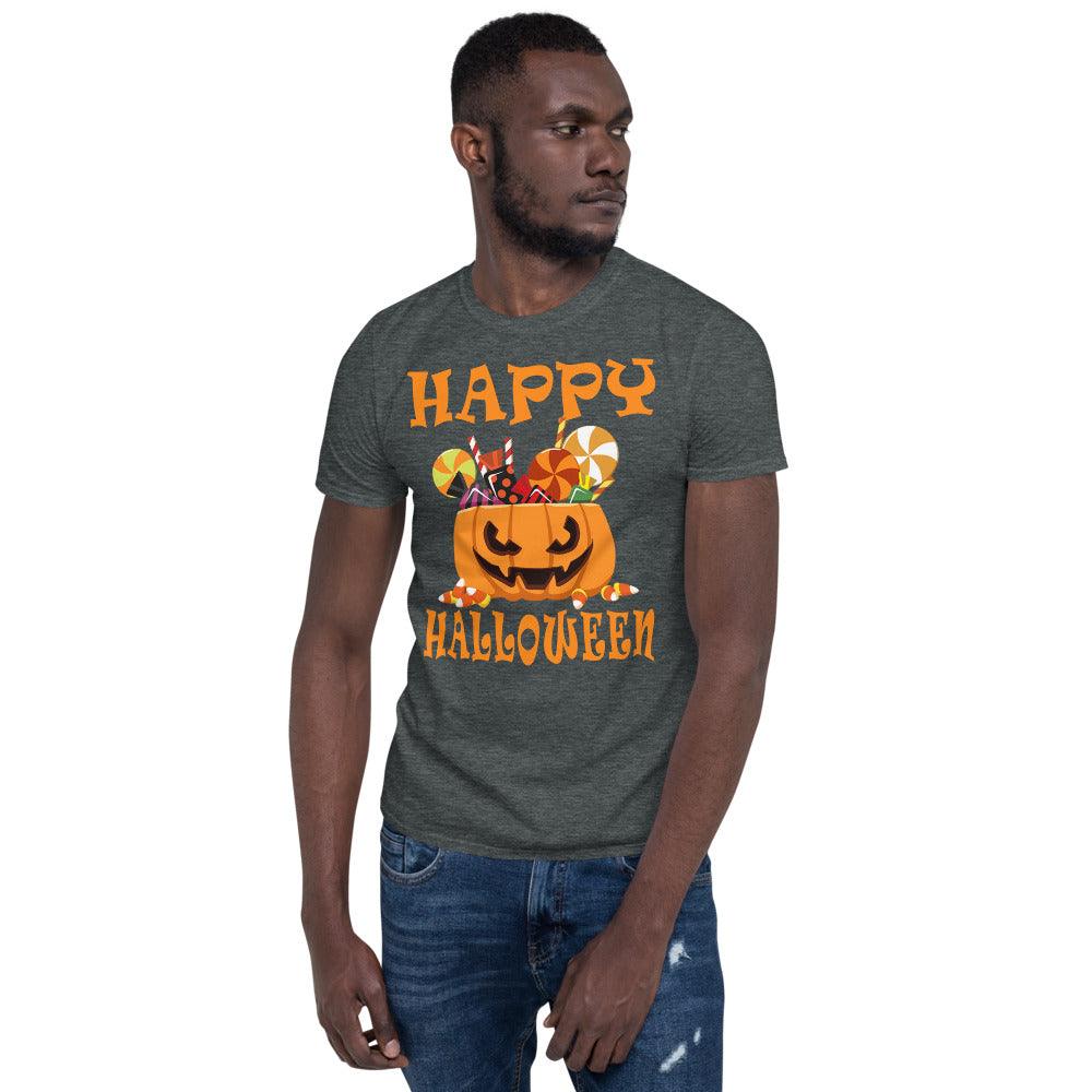 Happy Halooween Hello Pumpkin Unisex T-Shirt - plusminusco.com