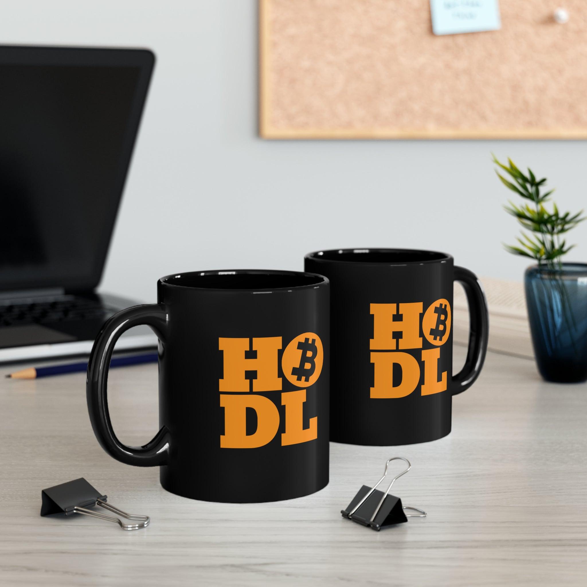 HODL Bitcoin Black Mug (11oz, 15oz) 11oz, Back-to-School, Black base, Ceramic, Coffee Mugs, Glossy, Home & Living, Mugs, Seasonal Picks, Sublimation - plusminusco.com
