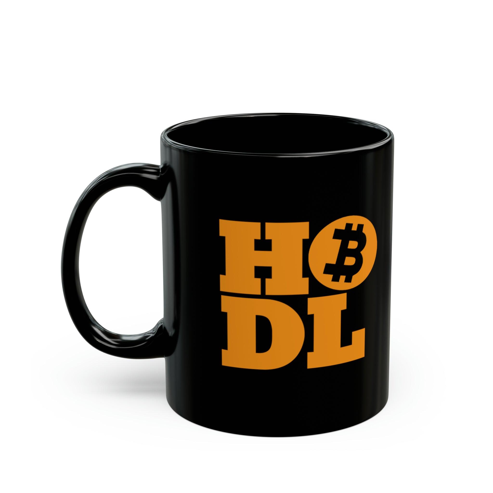 HODL Bitcoin Black Mug (11oz, 15oz) 11oz, Back-to-School, Black base, Ceramic, Coffee Mugs, Glossy, Home & Living, Mugs, Seasonal Picks, Sublimation - plusminusco.com