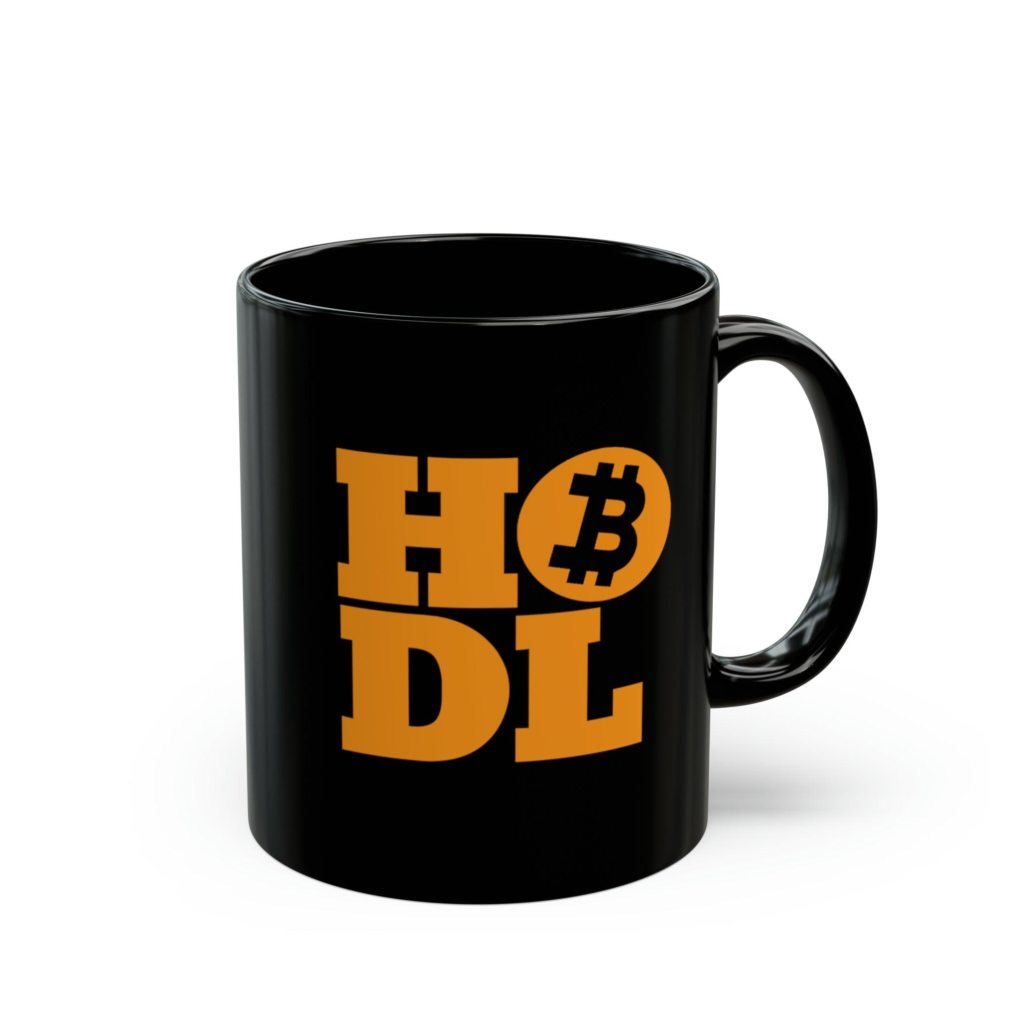 HODL Bitcoin Black Mug (11oz, 15oz) 11oz, Back-to-School, Black base, Ceramic, Coffee Mugs, Glossy, Home & Living, Mugs, Seasonal Picks, Sublimation - plusminusco.com