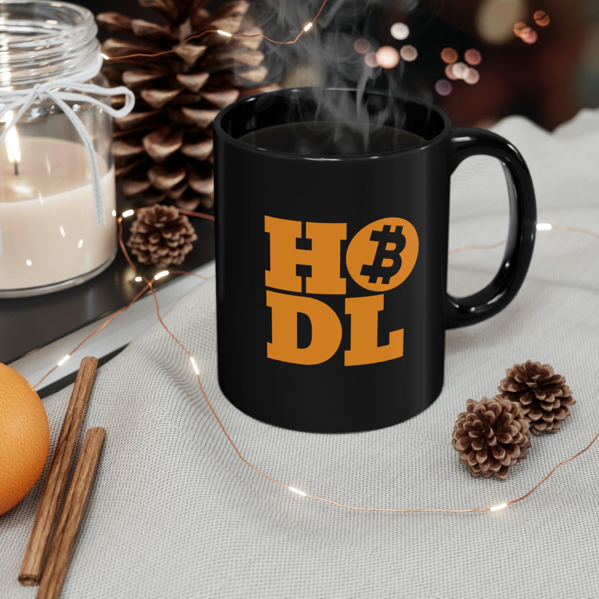 HODL Bitcoin Black Mug (11oz, 15oz) 11oz, Back-to-School, Black base, Ceramic, Coffee Mugs, Glossy, Home & Living, Mugs, Seasonal Picks, Sublimation - plusminusco.com