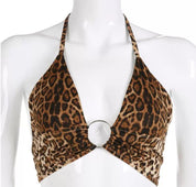 Internet Celebrity Instagram Holiday Street Shot V-neck Ring Lace-up Halterneck - plusminusco.com