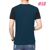 M-3XL Mens T Shirt Short Sleeve Crew Neck T-shirt Slim Fit Casual Tshirt - plusminusco.com