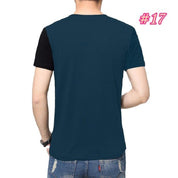 M-3XL Mens T Shirt Short Sleeve Crew Neck T-shirt Slim Fit Casual Tshirt - plusminusco.com