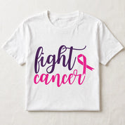 Fight Cancer breast cancer awareness t-shirt on white