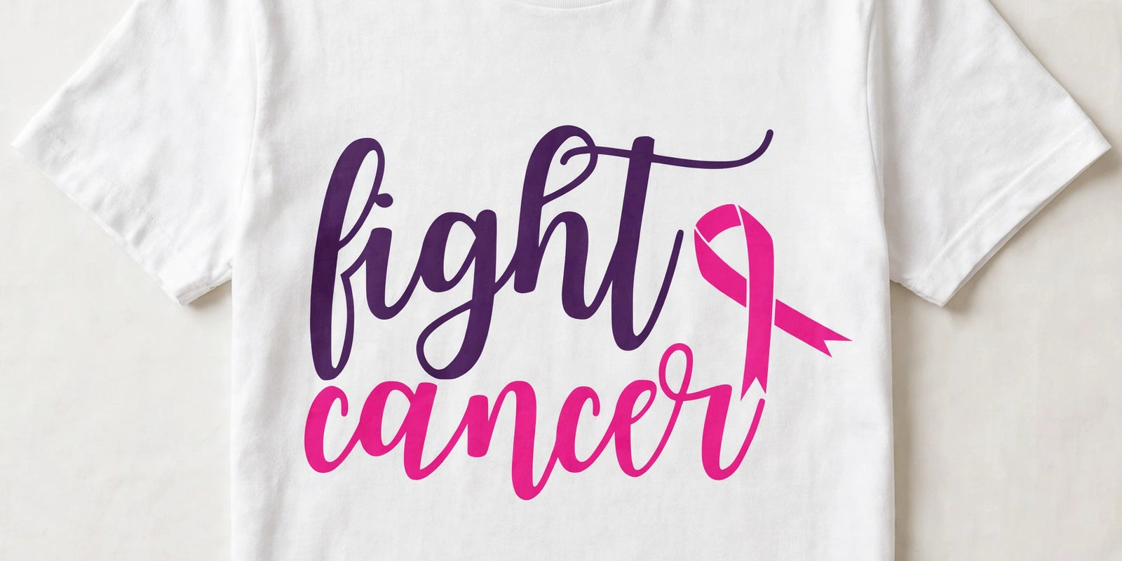 Fight Cancer breast cancer awareness t-shirt on white