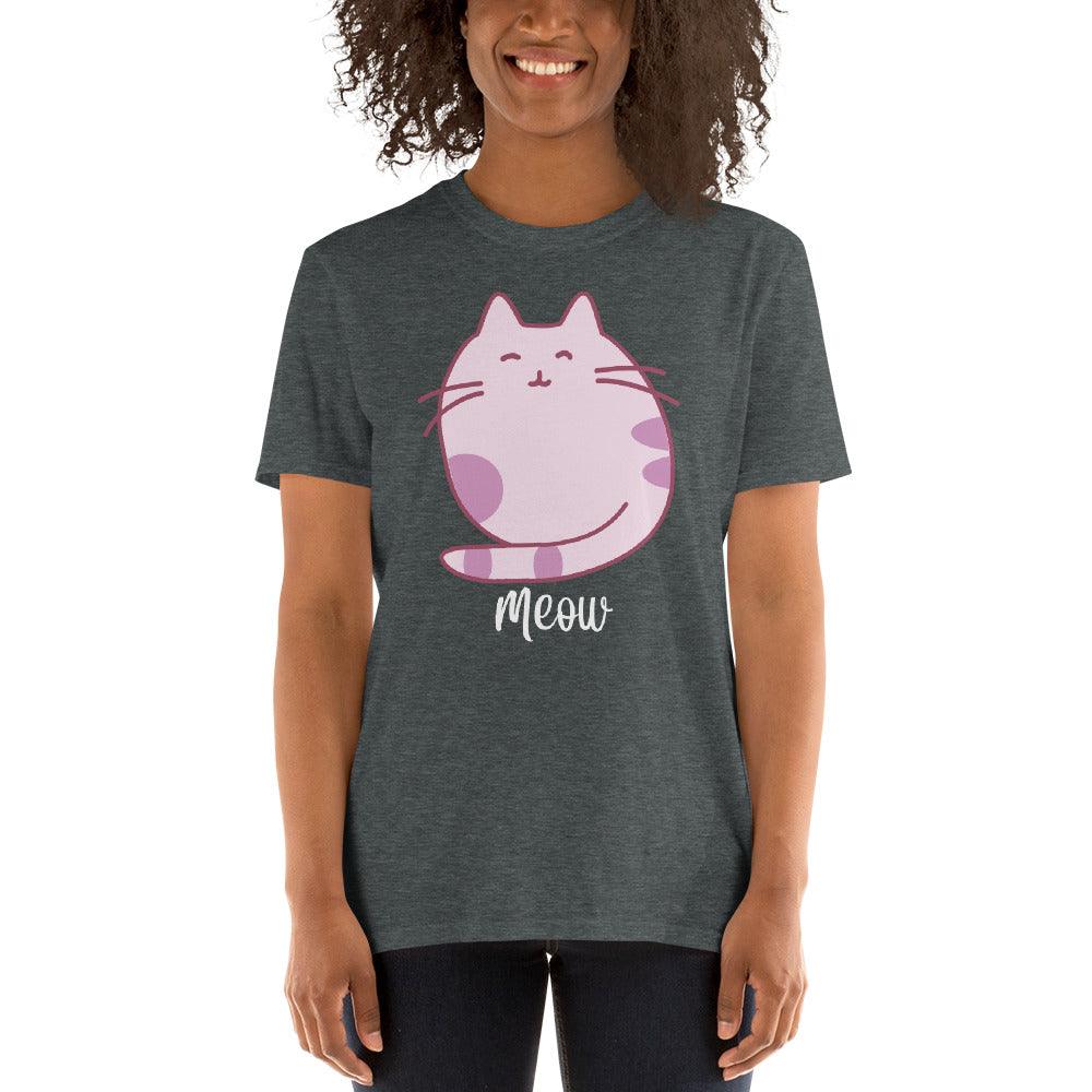 Camiseta unissex Meow Cat amante - plusminusco.com