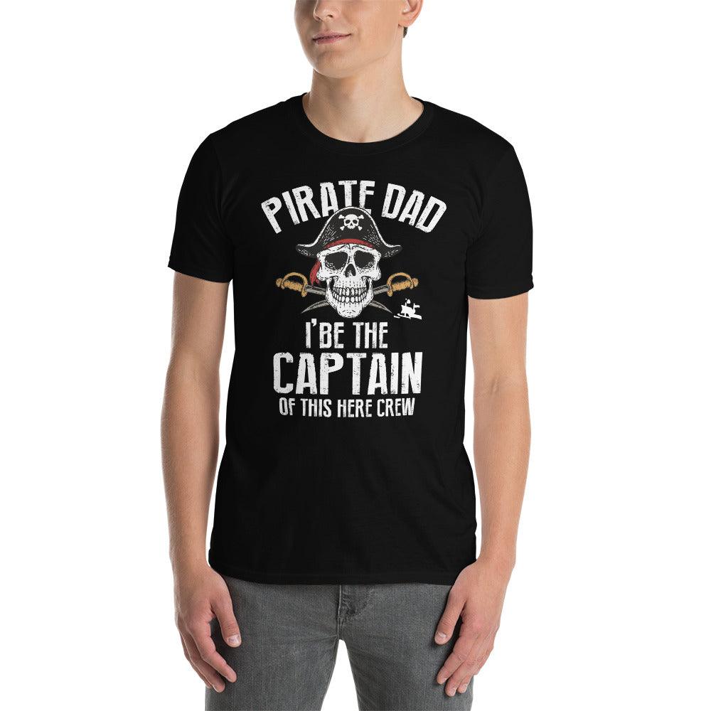 pirātu tētis es esmu šīs apkalpes t-krekla kapteinis - plusminusco.com