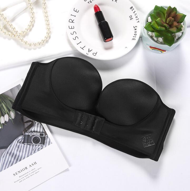 Push Up Bra Padded Party Wedding Bras Invisible Bra Strapless Bralette Cup - plusminusco.com