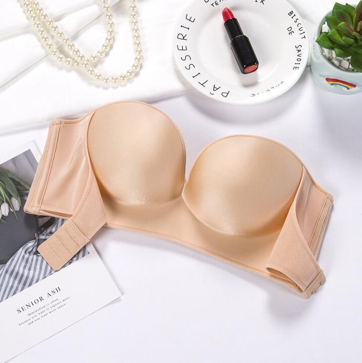 Push Up Bra Padded Party Wedding Bras Invisible Bra Strapless Bralette Cup - plusminusco.com