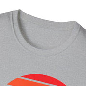 Retro Beach Summer Vibe Sunset And Palm Trees Unisex Softstyle T-Shirt Cotton, Crew neck, DTG, Men's Clothing, Regular fit, T-shirts, Women's Clothing - plusminusco.com