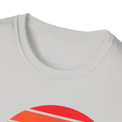 Retro Beach Summer Vibe Sunset And Palm Trees Unisex Softstyle T-Shirt Cotton, Crew neck, DTG, Men's Clothing, Regular fit, T-shirts, Women's Clothing - plusminusco.com