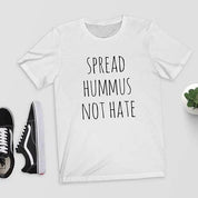 Spread Hummus Not Hate T-Shirt Top T-shirt Vegan Vegetarian Perfect Gift Funny Vegan Shirt - plusminusco.com