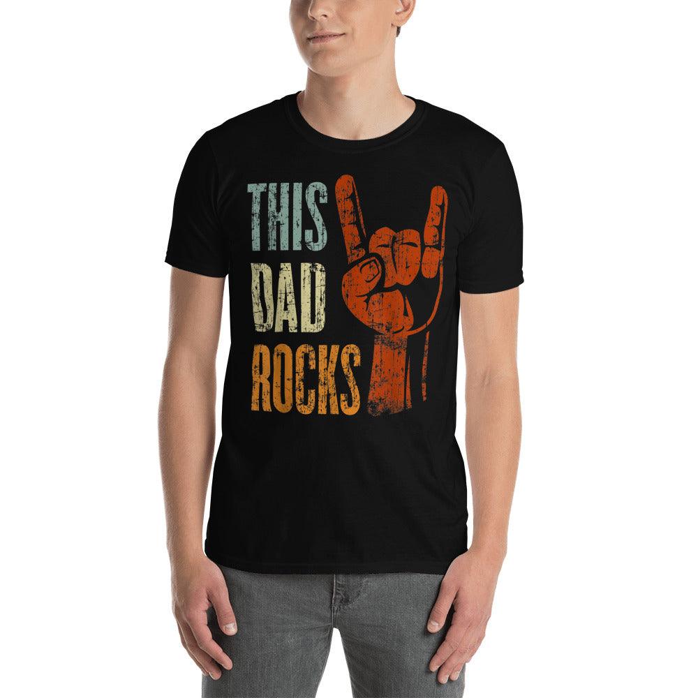 This DAD Rocks  Unisex T-Shirt - plusminusco.com