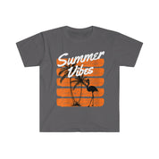 Women's Souvenir I Vacation I Retro Flamingo Island I Summer Vibes T-Shirt - plusminusco.com
