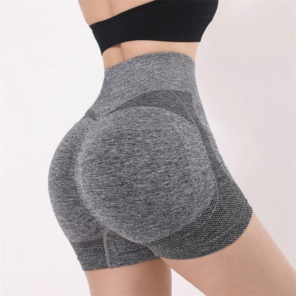 Women Yoga Shorts High Waist Workout Shorts Fitness Yoga Lift Butt Fitness Ladies Yoga Gym Running Short Pants Sportswear - plusminusco.com