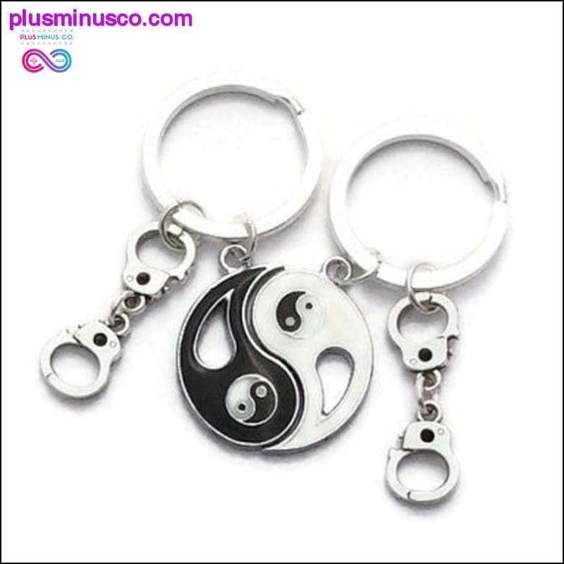 1 paire de porte-clés chinois Feng Shui Yin Yang de bon augure - plusminusco.com