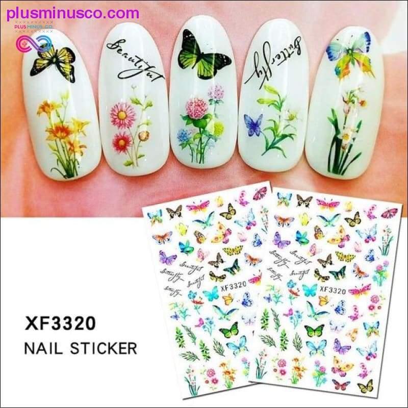 1 st Beautiful Butterfly Fantasy 3D Back Lim Nail Decal - plusminusco.com